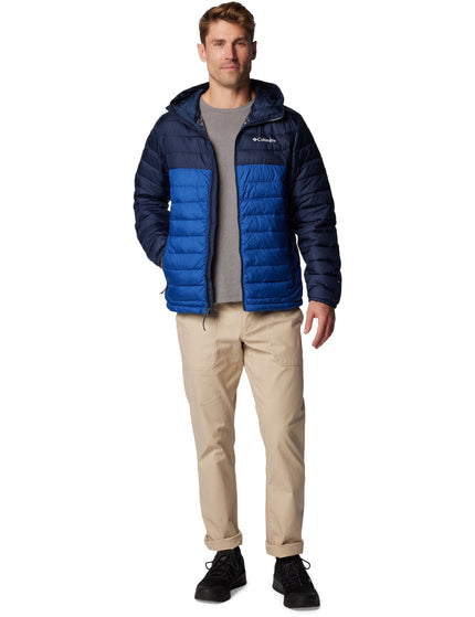 Columbia Powder Lite™ II Hooded Jacket - Mountain Blue, Collegate Navyimages7- The Sports Edit
