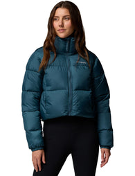 Columbia puffer jacket 中綿　y2k ドローコード　平成 Columbia キルティング パファージャケット y2k ドローコード テック
