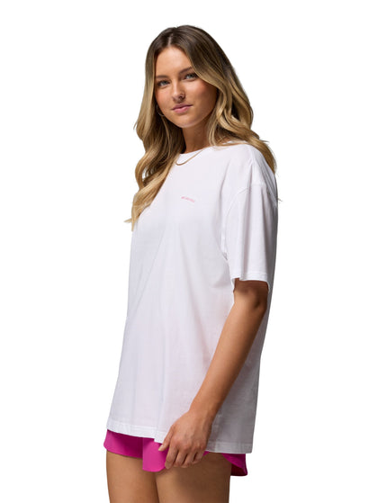 Columbia Rolling Bend Graphic Oversized T-Shirt - White/Floral Grooveimages5- The Sports Edit