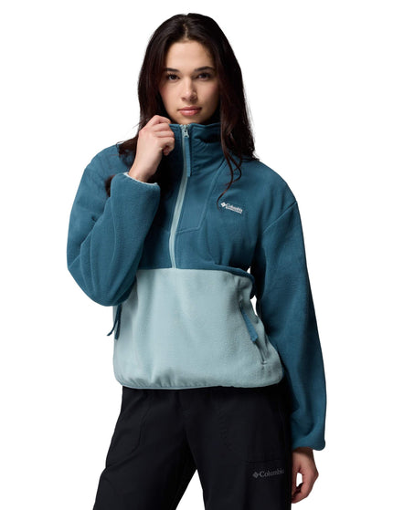 Columbia Sequoia Grove 1/2 Zip Fleece - Everblue/Crushed Blueimages1- The Sports Edit