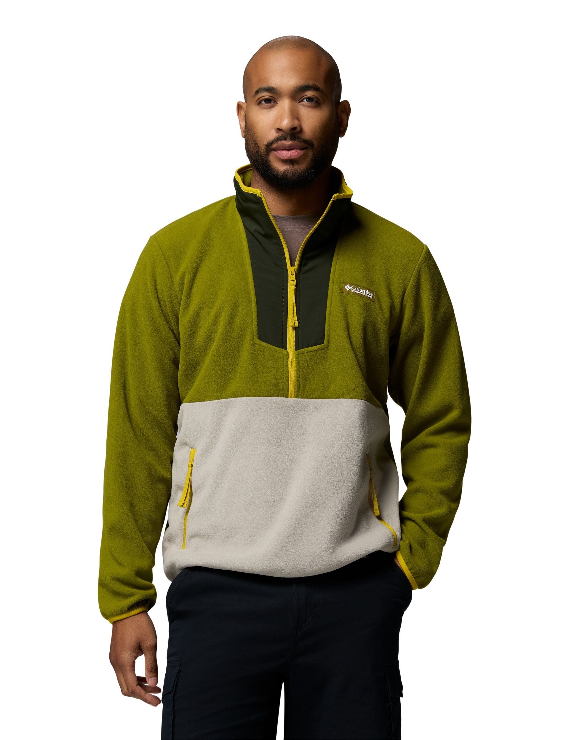 Sequoia Grove 1 2 Zip Fleece Mossy Green Greenscape Flint Grey Antique Moss