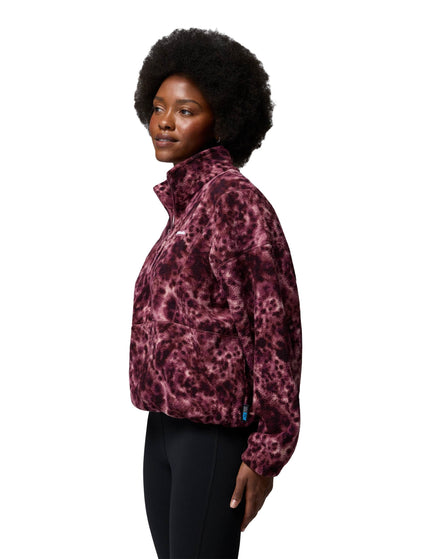 Columbia Timber Meadow MTR Printed Half Zip Sherpa Fleece - Antique Mauve/Dyecamoimages5- The Sports Edit