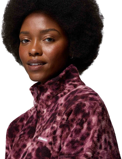 Columbia Timber Meadow MTR Printed Half Zip Sherpa Fleece - Antique Mauve/Dyecamoimages3- The Sports Edit
