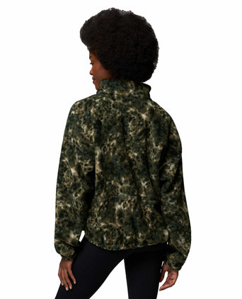 Timber Meadow MTR Printed Half Zip Sherpa Fleece - Sedona Sage/Dyecamo