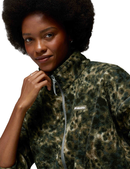 Columbia Timber Meadow MTR Printed Half Zip Sherpa Fleece - Sedona Sage/Dyecamoimages3- The Sports Edit