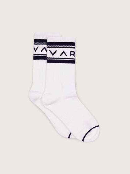 Varley Astley Active Sock - White/Blue Nightsimages1- The Sports Edit