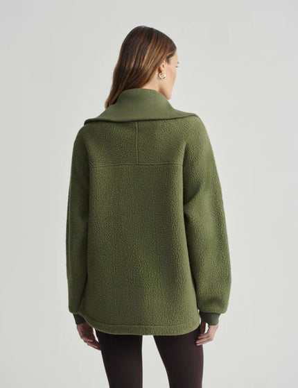 Varley Eleanor Patch Pocket Fleece - Winter Mossimages2- The Sports Edit