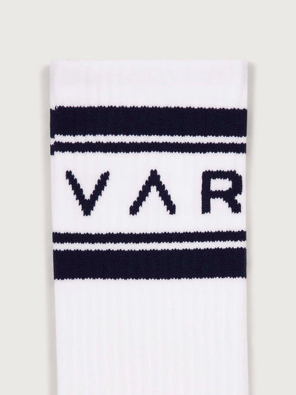 Varley Astley Active Sock - White/Blue Nightsimages2- The Sports Edit