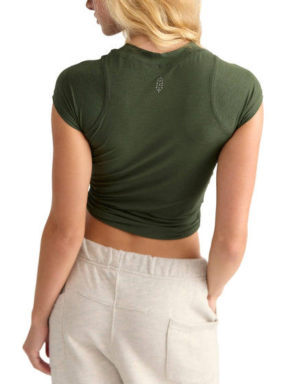FP Movement Tempo Ruched Short Sleeve Tee - Ivyimages2- The Sports Edit