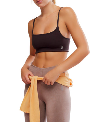 Tighten Up Mini Light Support Sports Bra - Chocolate