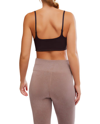 Tighten Up Mini Light Support Sports Bra - Chocolate