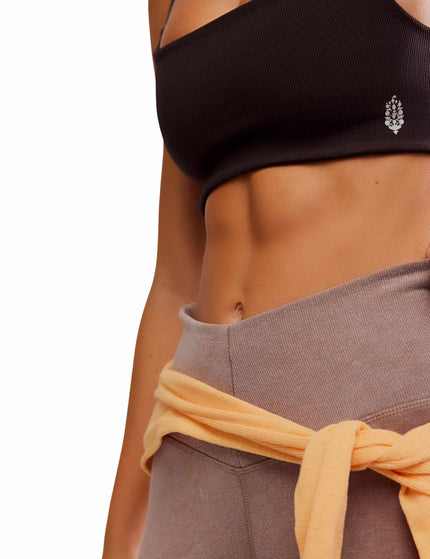 The Sports Edit Tighten Up Mini Light Support Sports Bra - Chocolateimages4- The Sports Edit