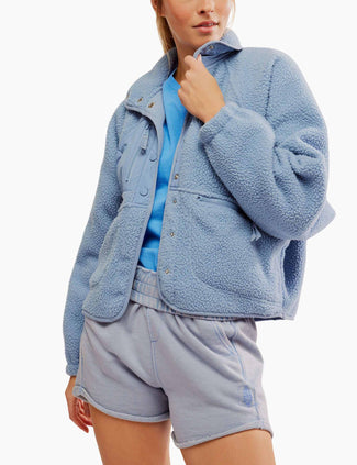 Hit The Slopes Fleece Jacket - Blue Grey