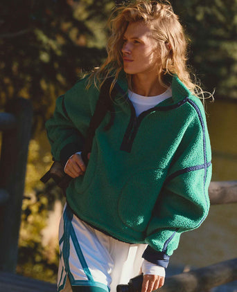 Mountain High 1/2 Zip Fleece - Green Glow