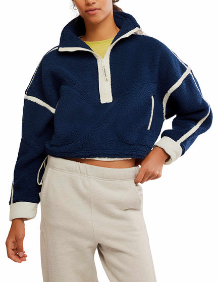 FP Movement Mountain High 1/2 Zip Fleece - Navy Comboimages1- The Sports Edit