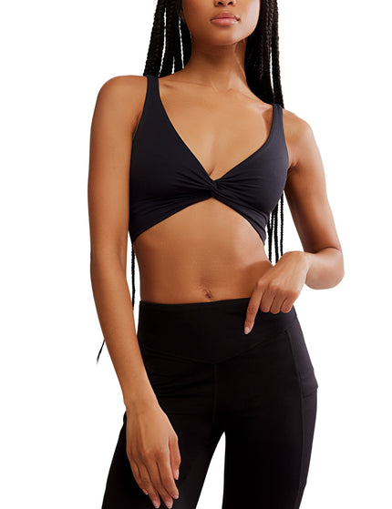 FP Movement Never Better Reversible Twist Crop Light Support Sports Bra - Blackimages1- The Sports Edit