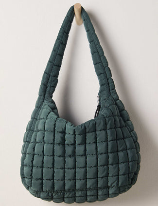 Quilted Carryall Bag - Evergreen