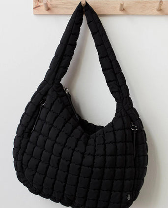 Quilted Carryall Bag - Black