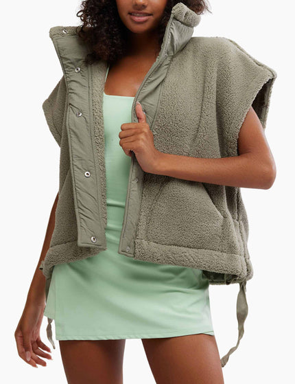 FP Movement Scout It Out Fleece Vest - Sage Stoneimages1- The Sports Edit