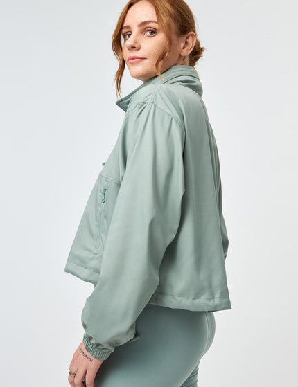 Girlfriend Collective Hummingbird Half Zip Windbreaker - Chinoiserieimages6- The Sports Edit