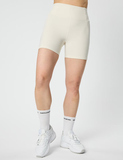 Girlfriend Collective High Waisted Run Short - Ivoryimages4- The Sports Edit