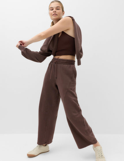Goodmove Cotton Rich Garment Dye Barrel Joggers - Dark Chocolateimages1- The Sports Edit