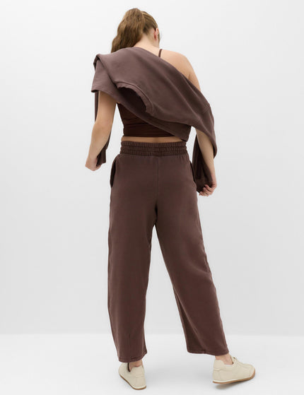 Goodmove Cotton Rich Garment Dye Barrel Joggers - Dark Chocolateimages2- The Sports Edit