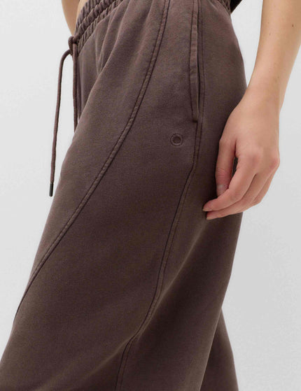 Goodmove Cotton Rich Garment Dye Barrel Joggers - Dark Chocolateimages3- The Sports Edit