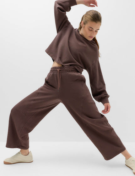 Goodmove Cotton Rich Garment Dye Barrel Joggers - Dark Chocolateimages5- The Sports Edit