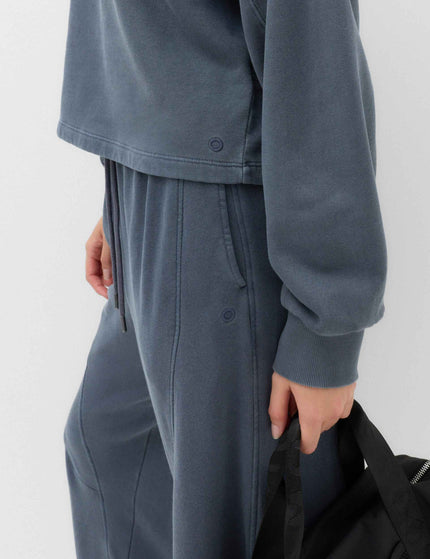 Goodmove Cotton Rich Garment Dye Boxy Sweatshirt - Nightshadeimages3- The Sports Edit