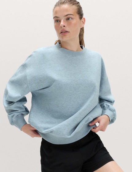 Goodmove Cotton Rich Oversized Sweatshirt - Powder Blueimages1- The Sports Edit