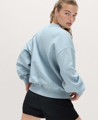 Cotton Rich Oversized Sweatshirt - Powder Blue
