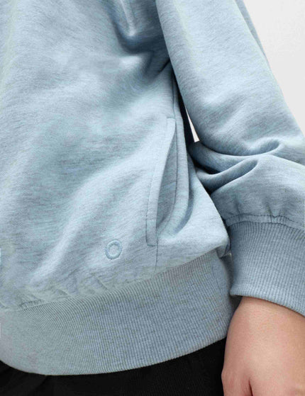 Goodmove Cotton Rich Oversized Sweatshirt - Powder Blueimages4- The Sports Edit