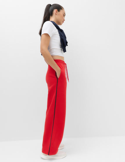 Goodmove Cotton Rich Side Stripe Barrel Leg Joggers - Poppyimages5- The Sports Edit