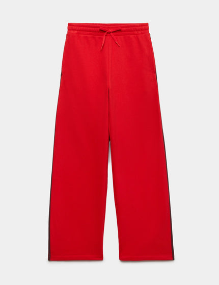 Goodmove Cotton Rich Side Stripe Barrel Leg Joggers - Poppyimages6- The Sports Edit