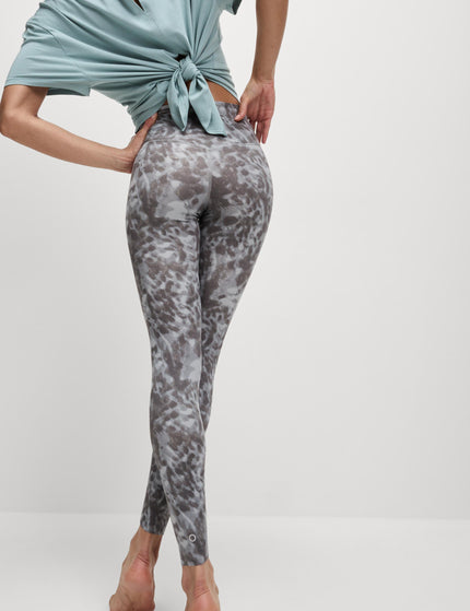 Goodmove Go Balance Printed Wrap Waist Yoga Leggings - Grey Miximages2- The Sports Edit
