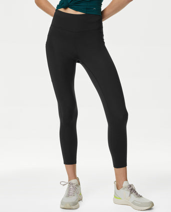 Go Move High Waisted 7/8 Gym Leggings - Black