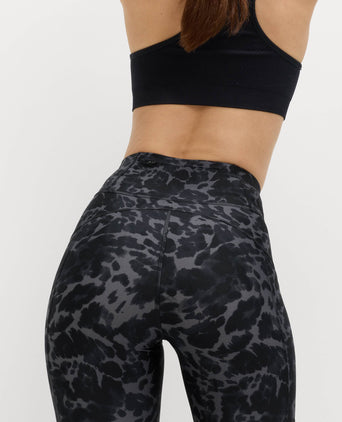 Go Move Printed Gym Leggings - Black Mix