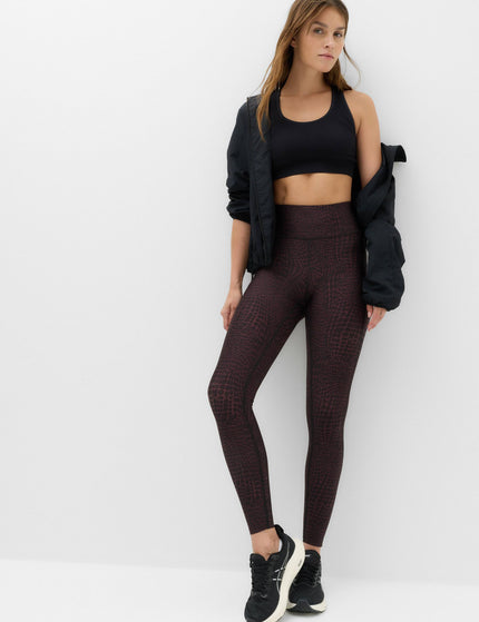 Goodmove Go Move Printed Gym Leggings - Mulberry Miximages7- The Sports Edit