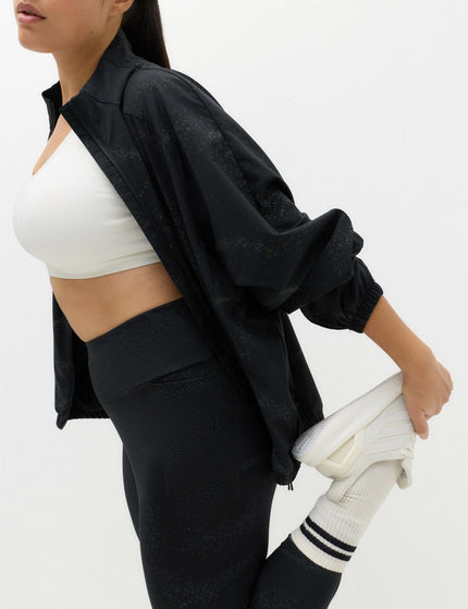 Goodmove Go Move Printed Reflective High Waisted Gym Leggings - Black Miximages3- The Sports Edit