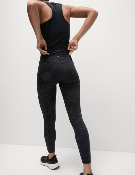 Goodmove Go Move Reflective Gym Leggings - Black/Silverimages2- The Sports Edit