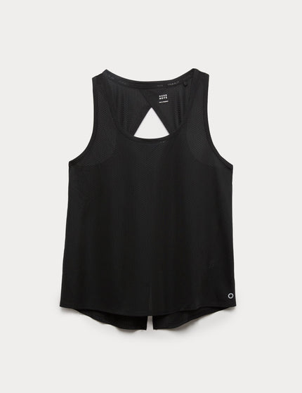 Goodmove Lightweight Textured Relaxed Vest Top - Blackimages7- The Sports Edit