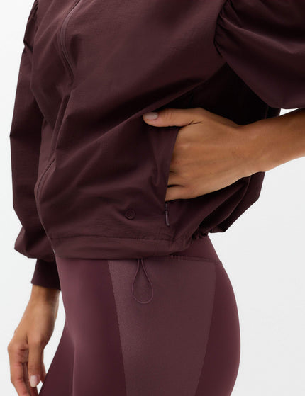 Goodmove Woven Stormwear Bomber Jacket with Stretch - Mulberryimages4- The Sports Edit