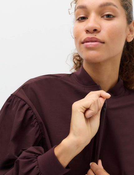 Goodmove Woven Stormwear Bomber Jacket with Stretch - Mulberryimages3- The Sports Edit