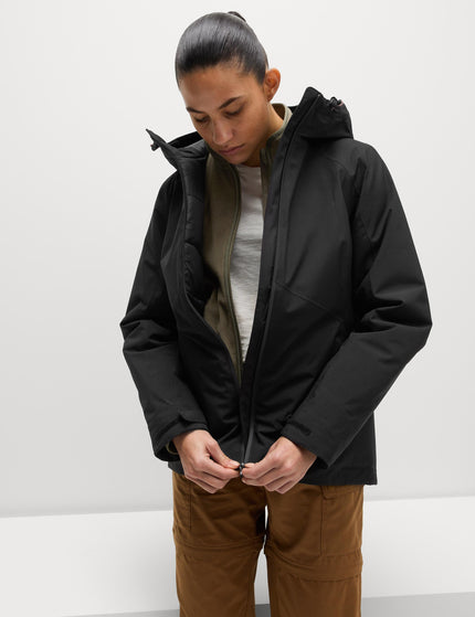 Goodmove Padded Waterproof Hooded Jacket - Blackimages1- The Sports Edit