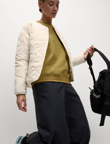 Goodmove Quilted Lightweight Collarless Jacket - Ivoryimages3- The Sports Edit