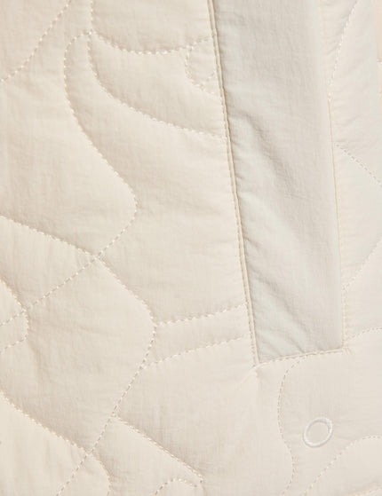 Goodmove Quilted Lightweight Collarless Jacket - Ivoryimages5- The Sports Edit