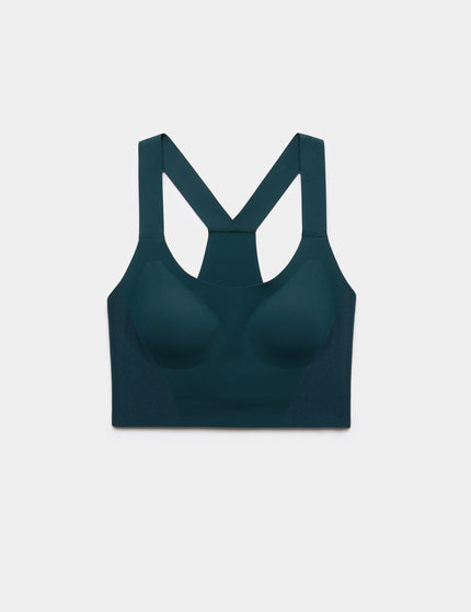 Goodmove Shimmer Scoop Neck Racer Back Bra Vest - Dark Evergreenimages6- The Sports Edit