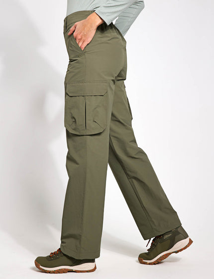 Goodmove Stormwear Cargo Wide Leg Trousers - Dark Khakiimages1- The Sports Edit