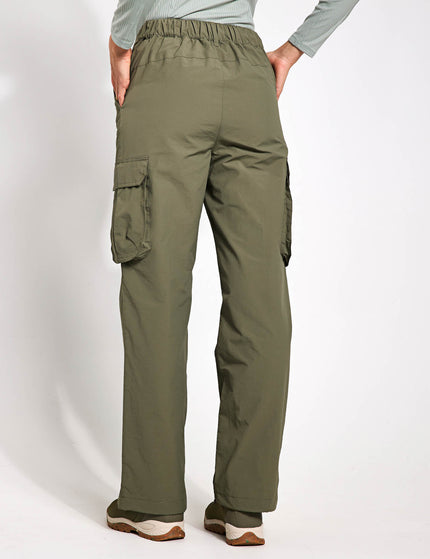 Goodmove Stormwear Cargo Wide Leg Trousers - Dark Khakiimages2- The Sports Edit